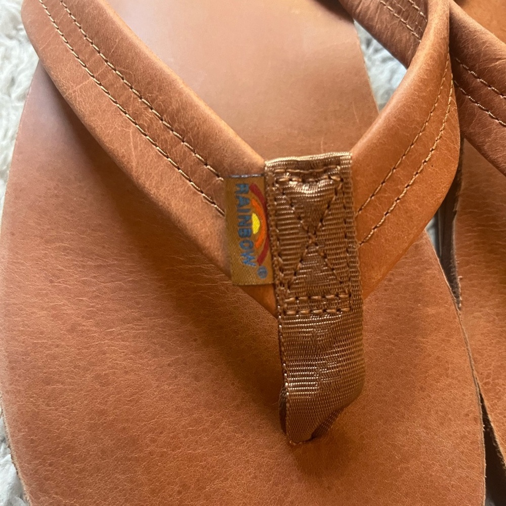 Rainbow Men's Brown Flip-Flops - Picture 2 of 4